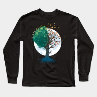 Tree of Butterflies Autumn Long Sleeve T-Shirt